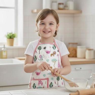 Imagem de Avental Infantil de Cozinha Estampado Impermeável Kids - Mava Enxovais