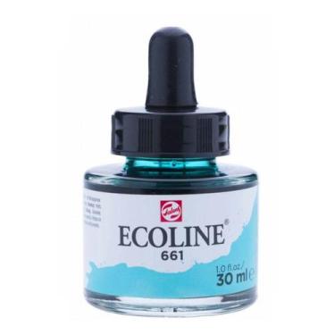 Imagem de Tinta Aquarela Liquida Ecoline 30ml 661 Turquoise Green - TALENS
