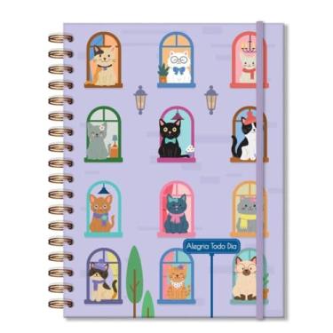Imagem de Fina Ideia - Caderno colegial folhas removíveis Gato na janela
