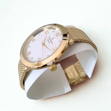 Imagem de Relógio feminino dourado 42mm CN24511H Champion