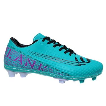 Imagem de Chuteira Campo Cano Baixo Blank Star 34 ao 45 Reforçada (VERDE ROXO, BR, Adulto, Numérico, 45)