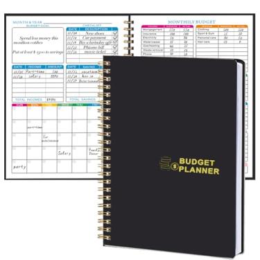 Imagem de Planejador de orçamento - Organizador de notas mensal com caderno de dívidas de economia de despesas para assumir o controle do seu dinheiro, planejador financeiro/livro de orçamento sem data, comece