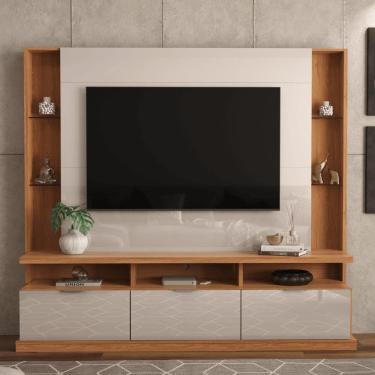 Imagem de Painel Tv Bangladesh Jequitiba-off White Perolizado