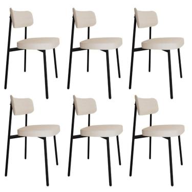 Imagem de Cadeira Alloa Fixa Com 4 Pés 50 X 44,7 X 83,8 Cm Com 6 Un. Corriente Palha Corriente Palha