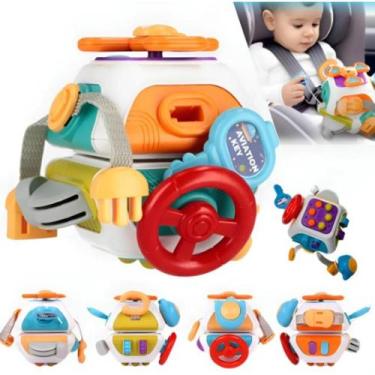 Imagem de Cubo Educativo 10x1 Brinquedo Sensorial Atividade Montessori - Importa