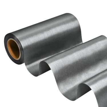 Imagem de Simplegoal Fita de cetim cinza escuro 15 polegadas 15 jardas fita de seda grande para embrulho de presente kit de cerimônia de corte grande abertura cadeira faixa mesa cabelo carro laços costura