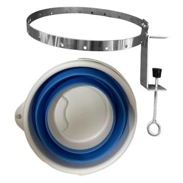 Imagem de oshhni Coletor de Bolas de Pingue-Pongue, Recipiente para Treinamento, Prático, Balde Portátil para Bolas de Tênis de Mesa.