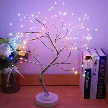 Imagem de Luz de Árvore Bonsai Mesa com 108 Luzes Fio Cobre LED Interruptor Lâmpada Artificial DIY Alimentada por USB ou Bateria para Decoração Quarto Festa e A