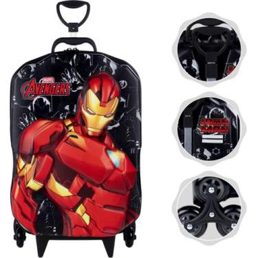 Imagem de Mochila Mala escolar infantil de 3 rodinhas e Relevo 3D - Maxtoy, Home