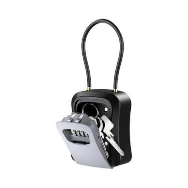 Imagem de Caixa De Segurança Externa Grande Com Fechadura De Chave E Código De 4