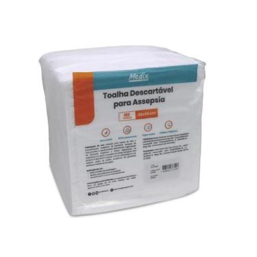Imagem de Toalha descartavel para assepsia 50g 30cmx35cm c/100 unidades medix