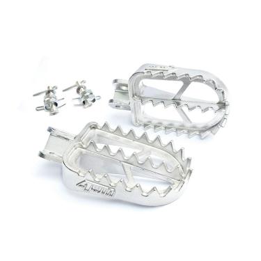 Imagem de Pedaleira Aço Inox 4win Hunter C/ Molas Pinos Crf 230 Crf 250f Xr 200/250 Xre 300