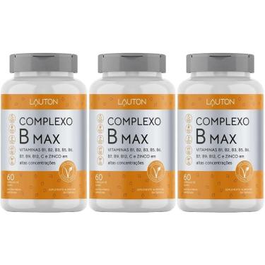Imagem de Kit 3X Complexo B Max - 60 Cápsulas - Lauton Nutrition-Masculino
