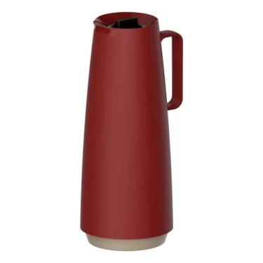 Imagem de Bule Térmico Exata Ampola De Vidro 1l Vermelha Tramontina Co - Congrat