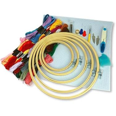 Imagem de Kit Bastidores Completo Bordado Ponto Cruz - Iniciantes Nybc - Congrat