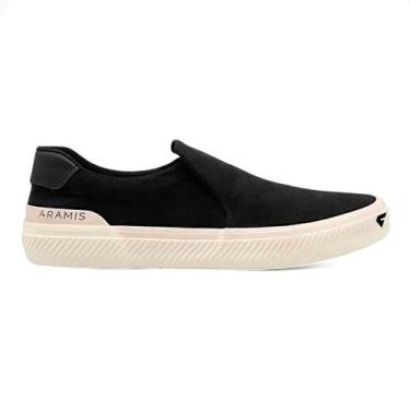 Imagem de Tênis Aramis Daily Slip Canvas Masculino, 39, Preto, Off white