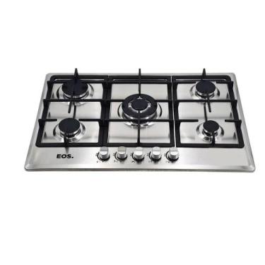 Imagem de Cooktop a Gás 05 Bocas EOS ECG05 Inox Bivolt, Bivolt