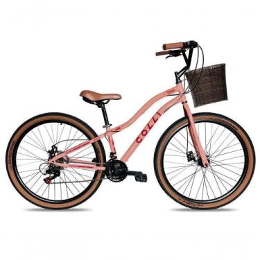 Imagem de Bicicleta Viena Aro 29 Freio Disco 21v Com Cestão Colli Cor Bronze Tam