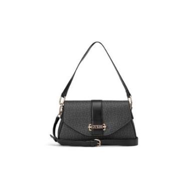 Imagem de Bolsa Erika Flap Crossbody Cinza Escuro-Feminino