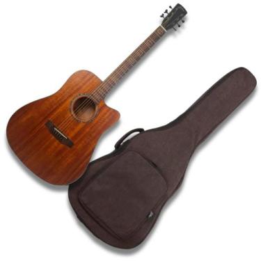 Imagem de Violão Aço Elétrico Provenance Folk Cutway Mahogany Fosco + Bag Zellme