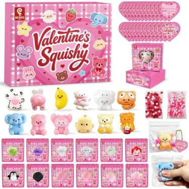 Imagem de Kit de 24 mini brinquedos squishy Taba BEIREG para o Dia dos Namorados