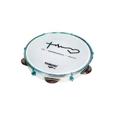 Imagem de Pandeiro Abs Branco 10" Pele Leitosa - Batimento Spanking F108