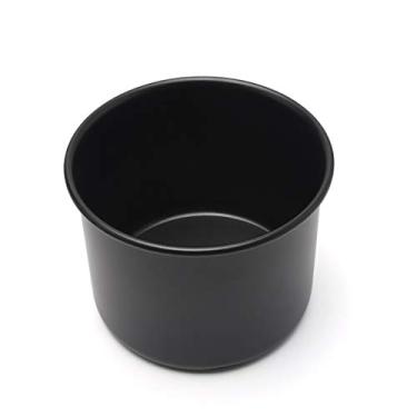 Imagem de 10 cm de altura preta redonda redonda redonda molde de bolo ferramentas para assar (tamanho: 10 cm de comprimento x 8,4 cm de altura)