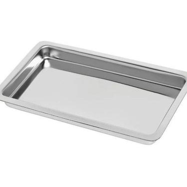Imagem de Bandeja Aço Inox 22 X 9 X 1,5 Cm Instrumentais Odontológicos