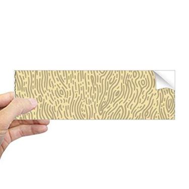 Imagem de DIYthinker Adesivo retangular com estampa amarela de latido e impressão digital para notebook, janela