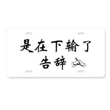 Imagem de DIYthinker Palavras online chinesas mostram que uma placa de carro falhou em aço inoxidável para decoração de carro