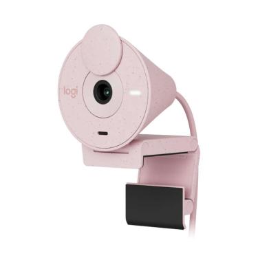 Imagem de Webcam Logitech Brio 300 Full HD USB-C Rosé - 960-001446
