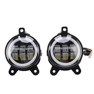 Imagem de Vomeko Farol de neblina de 9,5 cm de LED de 120 W – Farol de neblina para motocicleta, farol de neblina de uso geral para vans, caminhões, ônibus, barcos, veículos off-road.