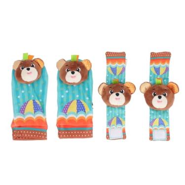 Imagem de Conjunto de meias para bebês com chocalho de pulso e localizador de pés, brinquedos de meia com chocalho de pulso, presente para recém-nascido menino menina 0-12 meses (Tipo 5)