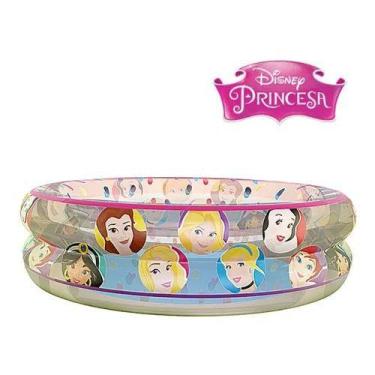 Imagem de Piscina Inflável Infantil Princesas Disney 70L Etitoys Dyin-088 N