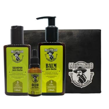 Imagem de Kit Shampoo, Balm e Oleo para Barba Muchacho Citric - Kit completo para cuidados com a sua barba