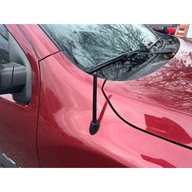 Imagem de Antena preta mastro de 16 cm para Nissan Titan (2004-2021) - Antena de caminhonete premium altamente durável - Antena de rádio à prova de lavagem de carro para FM AM - Acessórios Nissan Titan