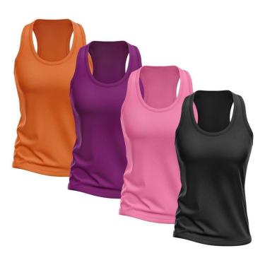 Imagem de Kit 4 Regata Good Look Nadador Dry Proteção Solar UV Feminina-Feminino