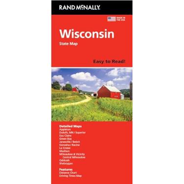 Imagem de Rand McNally Easy to Read: Wisconsin State Map