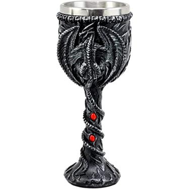 Imagem de Ebros Legend Of The Thrones Drogon Blood Fire Dragon Wine Cálice 170 g Capacidade Festa Hosting Copo de Bebidas Masmorras e Dragões Fantasia Gótica Copos