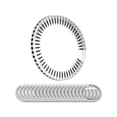 Imagem de Gralara Parafusos de fixação para madeira, alimentação automática 32mm x 5mm, prático 1-1/4 pol. para marcenaria, resistente, 50 unidades por tira, linha, 20 tiras 1000 unidades, Tamanho real