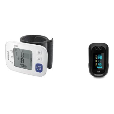 Imagem de Aparelho Medidor De Pressão Omron + Oximetro De Dedo Multi