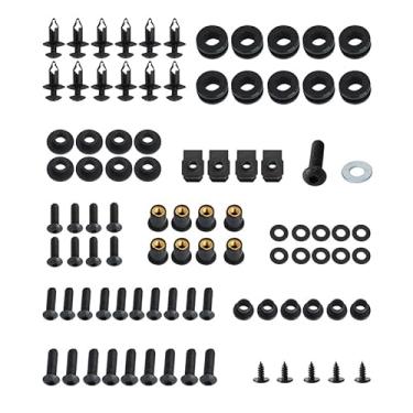 Imagem de Possbay Kit de parafusos de carenagem de motocicleta Possbay Kits completos de parafusos de carenagem apto para Suzuki GSXR1000 2007-2008 Kits de montagem arruelas, porcas, clipes de fixação, ilhós