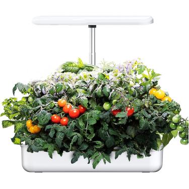 Imagem de Sistema de cultivo hidropônico de 10 cápsulas para jardim interno com luz de cultivo LED Kit de jardim de ervas inteligente com temporizador automático Kit de germinação de plantas com altur