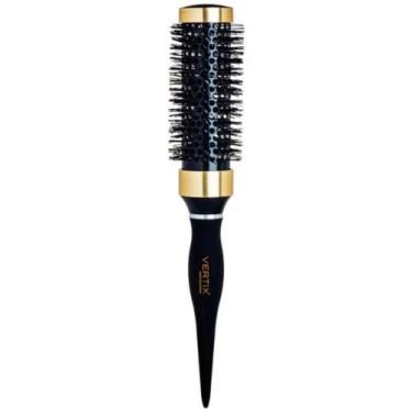 Imagem de Escova Vazada Cerâmica Black & Gold 33mm Vertix Profissional, Esc 1471