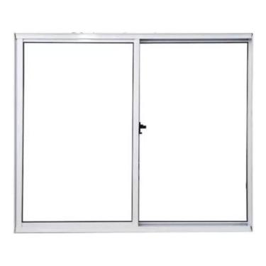 Imagem de Vitro 2 Folhas 100x120 S/Grade Branco Linha Master - Jr esquadrias pre