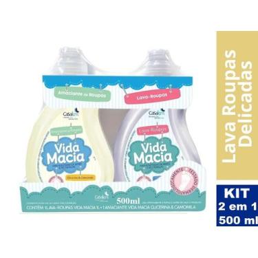 Imagem de Combo Lava Roupas & Amaciante Glicerina Camomila 500 ml 2em1 - Casa Km