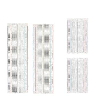 Imagem de O kit de 4 tábuas de pão inclui 2 peças de 830 pontos e 2 peças de tábua de pão de 400 pontos, tábua de pão sem solda para placas de pão Arduino, eletrônicos para projetos de circuitos, placa de