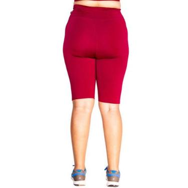 Imagem de Bermudas Plus Size Wolfox Academia Ou Dia A Dia Cintura Alta Feminina,