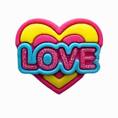 Imagem de Kit 50 Peças aplique Emborrachado Coração Love Colorido - RAE