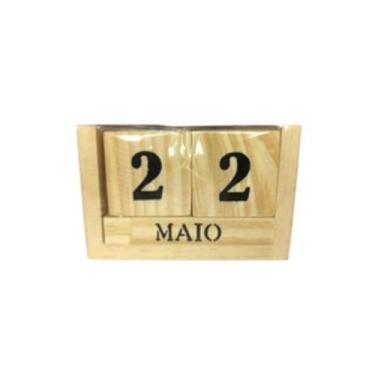 Imagem de Calendário De Cuboa Pinus Que desmonta Para Decoração varias Formas De